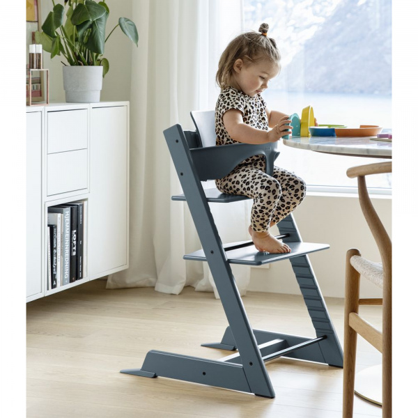 Chaise haute bébé évolutive tripp trapp fjord blue Stokke