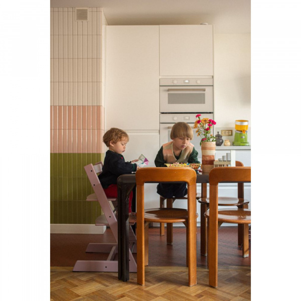 Chaise haute tripp trapp heather mauve Stokke