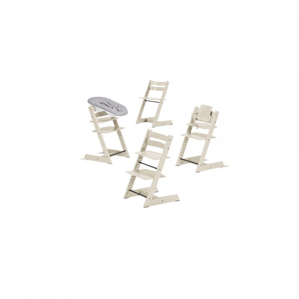 Chaise haute tripp trapp vanilla white Stokke