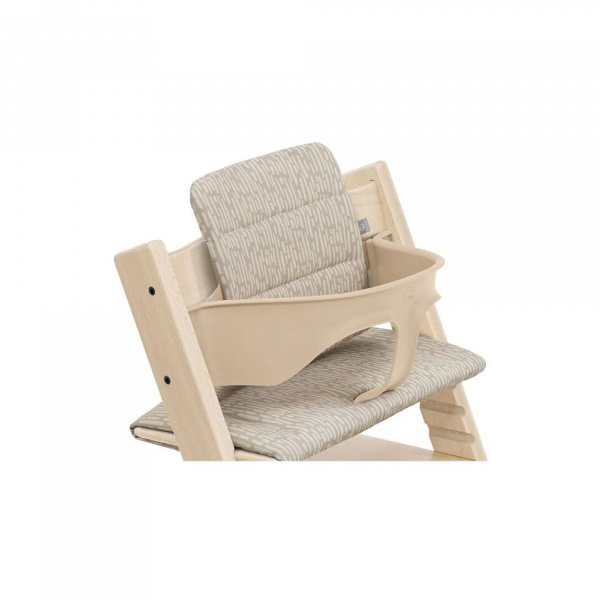 Coussin pour chaise haute tripp trapp beige boisé Stokke
