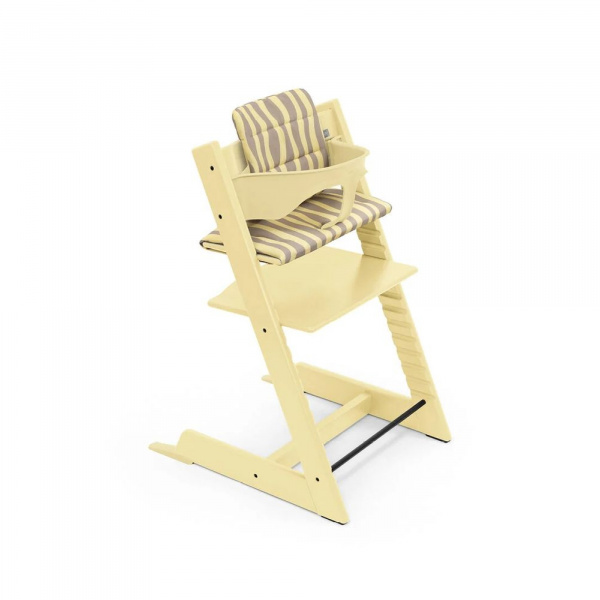 Coussin pour chaise haute tripp trapp jaune citronné Stokke