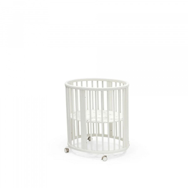 Chambre duo berceau sleepi + commode sleepi + matelas - white Stokke