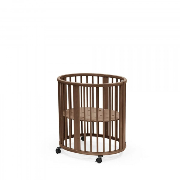 Chambre duo berceau sleepi + commode sleepi + matelas - warm brown Stokke