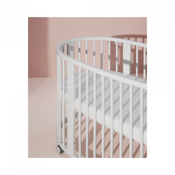 Chambre duo lit sleepi blanc + commode sleepi blanc Stokke