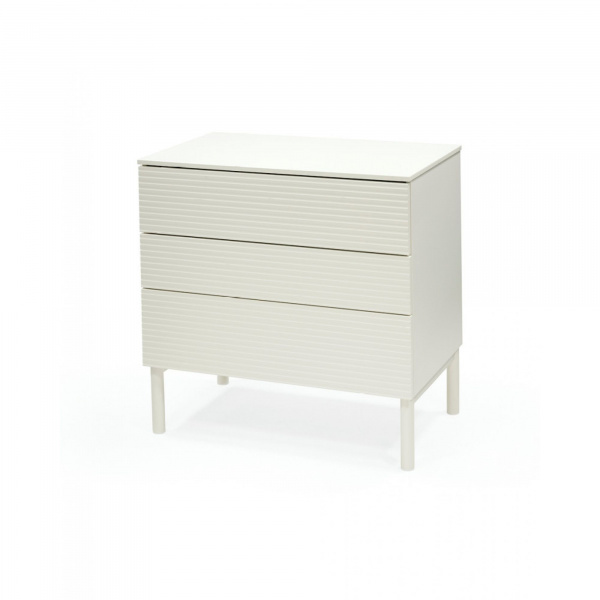 Chambre duo berceau sleepi blanc + commode sleepi blanc Stokke