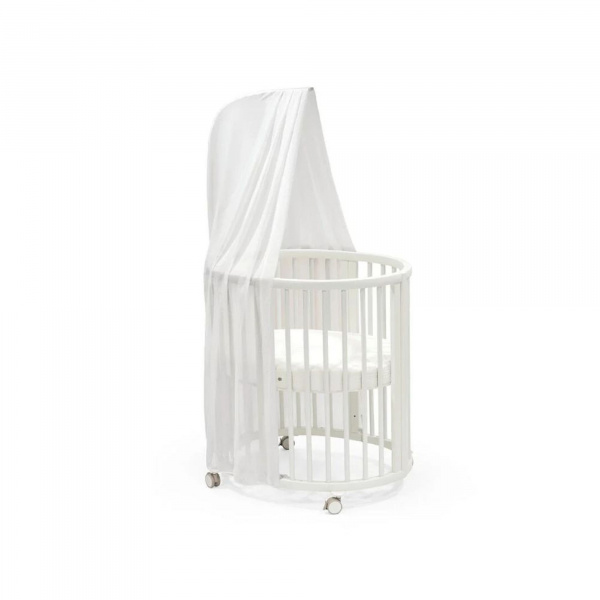 Chambre duo berceau sleepi blanc + commode sleepi blanc Stokke