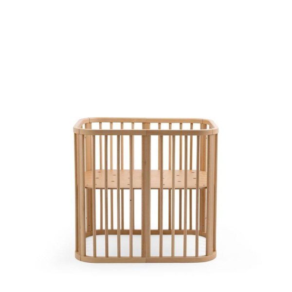Pack berceau nighti + matelas + drap housse blanc - natural Stokke
