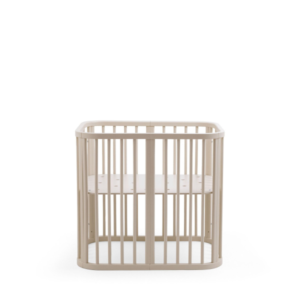 Pack berceau nighti + matelas + drap housse blanc - vanilla white Stokke
