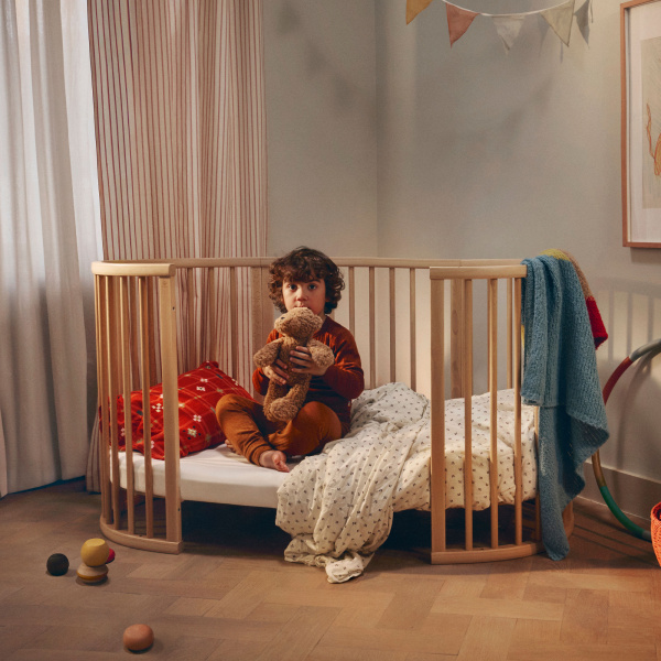 Lit en bois sleepi white Stokke