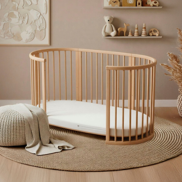 Lit en bois sleepi warm brown Stokke