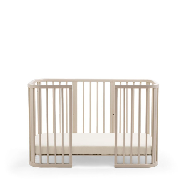 Lit en bois évolutif nighti vanilla white Stokke