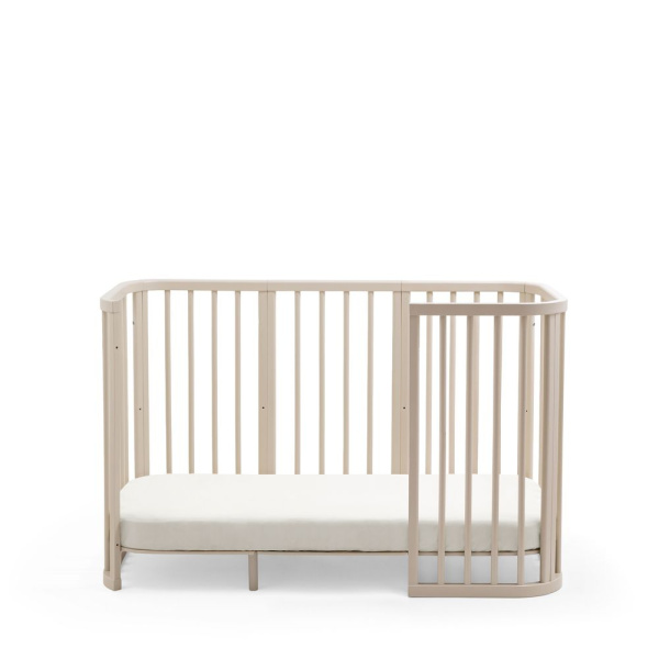 Lit en bois évolutif nighti vanilla white Stokke
