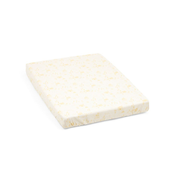 Drap housse berceau nighti 60x80 cm sunset yellow map Stokke