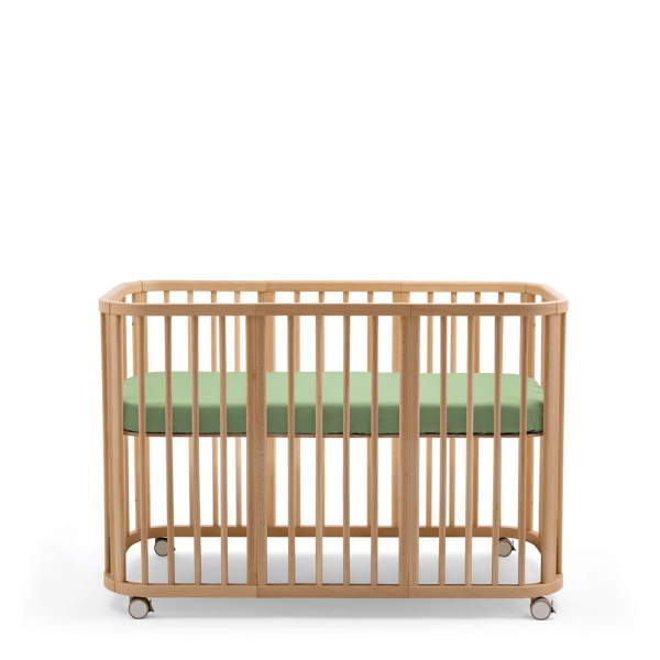 Drap housse lit nighti 60x120 cm sage green Stokke
