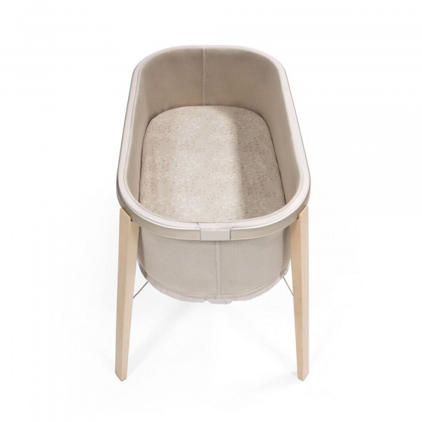 Lot de 2 draps housses pour matelas berceau snoozi Stokke