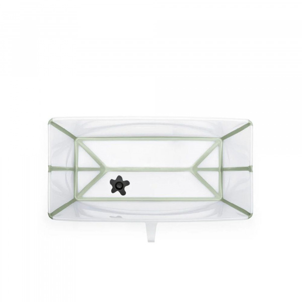 Pack baignoire flexi bath verte + support à pieds Stokke