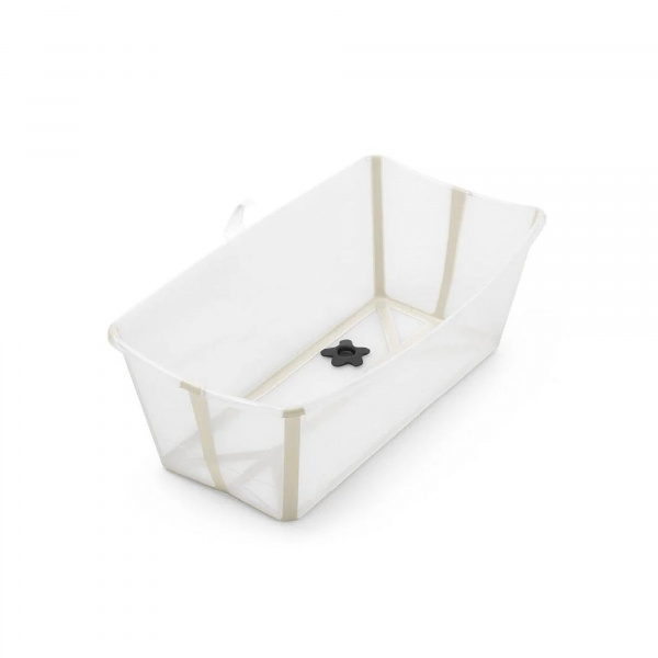 Pack baignoire flexi bath sandy beige + support à pieds Stokke