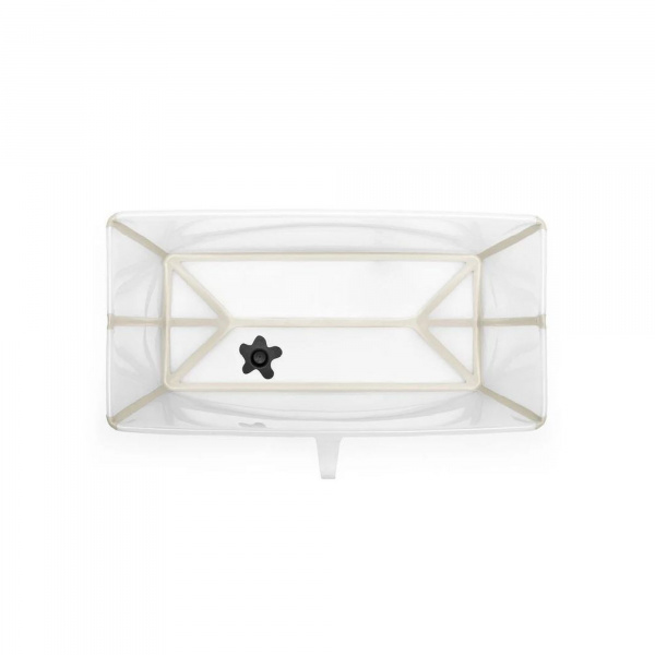 Pack baignoire flexi bath sandy beige + support à pieds Stokke