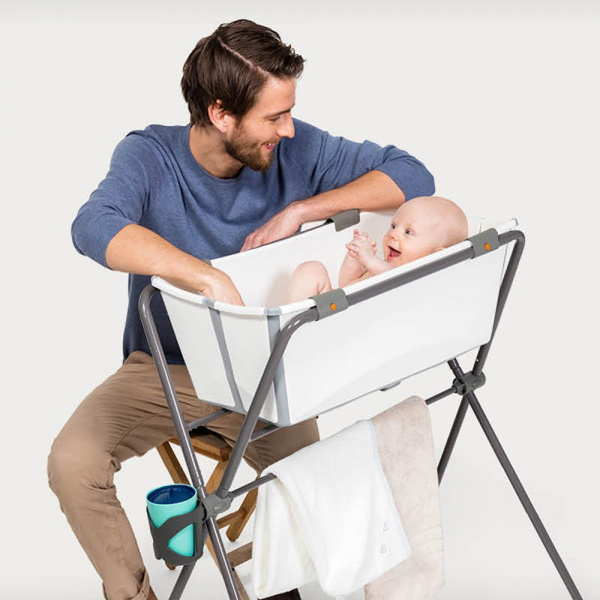 Support de baignoire bébé flexibath gris Stokke