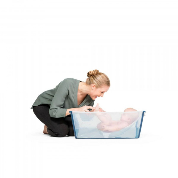 Baignoire flexi bath blanche + transat de bain Stokke