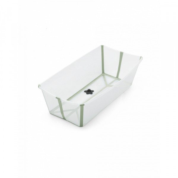 Baignoire bébé flexibath x large transparent vert Stokke