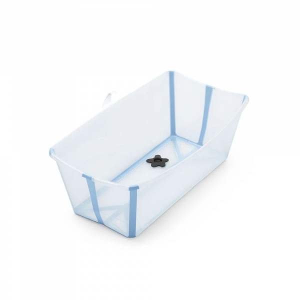 Pack complet baignoire flexi bath ocean blue + support + transat nouveau-né Stokke