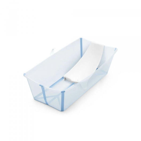 Baignoire flexi bath xl ocean blue + transat de bain Stokke