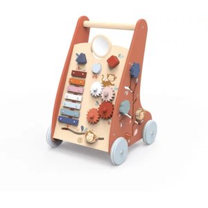 Chariot de marche en bois 9 activités Speedy monkey