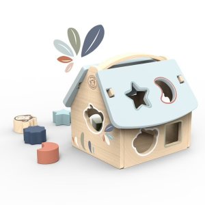 Maison boîte à formes en bois 8 blocs Speedy monkey