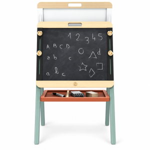 Tableau enfant en bois 3 en 1 réglable et pliable Speedy monkey