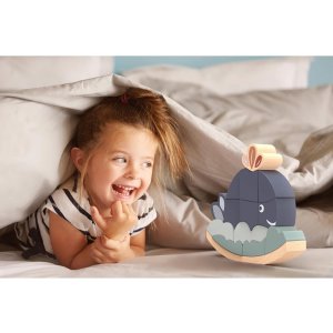 Jeu d’équilibre en bois baleine à empiler 13 pièces Speedy monkey