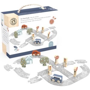 Circuit de voitures à assembler avec 2 véhicules en bois Speedy monkey