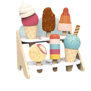 Marchande de glaces en bois avec 6 glaces Speedy monkey