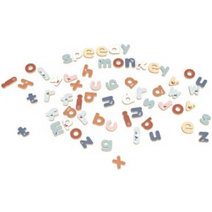 Lettres magnétiques en bois 60 pièces Speedy monkey