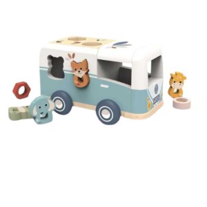 Van boîte à formes en bois Speedy monkey