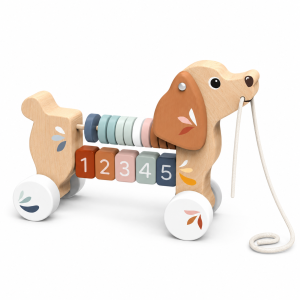 Chiot à tirer en bois Speedy monkey
