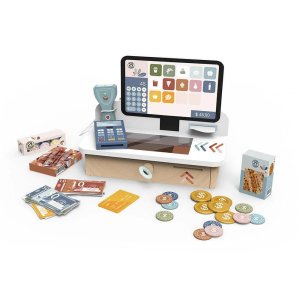 Caisse enregistreuse en bois avec accessoires Speedy monkey