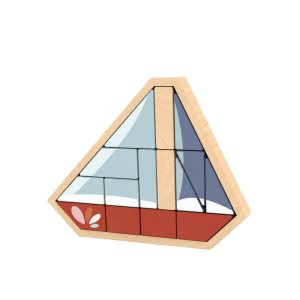 Puzzle bateau en bois 15 pièces Speedy monkey