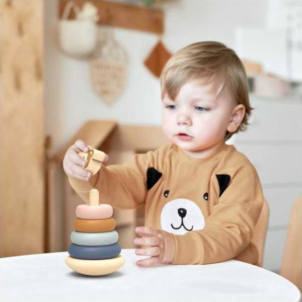 Culbuto singe en bois à empiler Speedy monkey