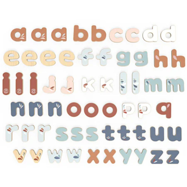 Lettres magnétiques en bois 60 pièces Speedy monkey