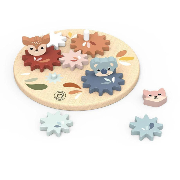 Jeu d’engrenages en bois animaux Speedy monkey