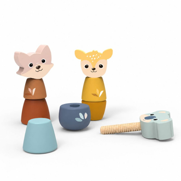 Jeu de vissage animaux en bois Speedy monkey