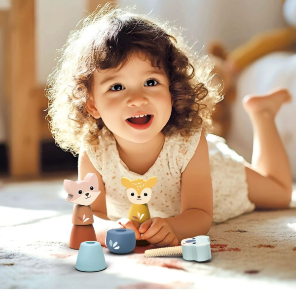 Jeu de vissage animaux en bois Speedy monkey