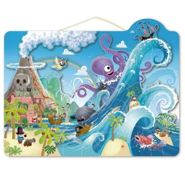 Puzzle magnétique pirates 100 pièces Speedy monkey