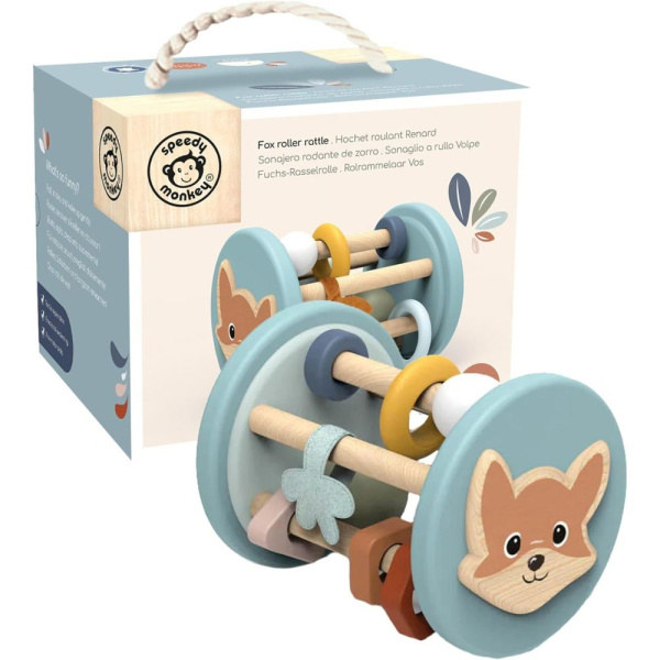 Bâton de pluie en bois pour bébé Speedy monkey