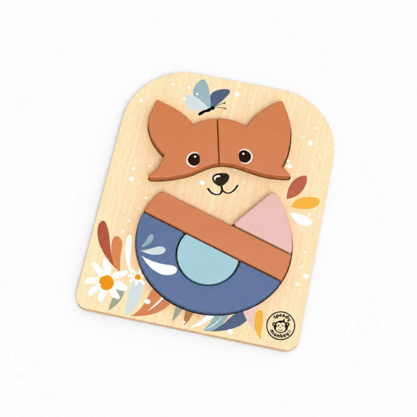 Puzzle renard en bois 6 pièces Speedy monkey