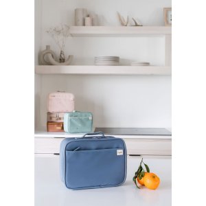 Lunch bag isotherme en tissu recyclé bleu 3 sprouts