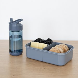 Lunch box en plastique recyclé bleu 3 sprouts