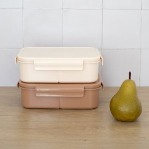 Lunch box en plastique recyclé rouille 3 sprouts