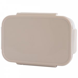 Lunch box en plastique recyclé taupe 3 sprouts